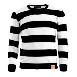 13 1 2 outlaw sweater zwart gebroken wit 0 9236