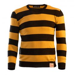 13 1 2 outlaw sweater zwart geel 0 7625
