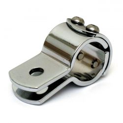 3 delige klem 1 1 8 chroom staal 0 5625