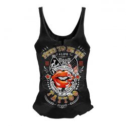 Het free to be me tie up tanktop zwart 0 3210