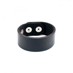 amigaz dubbele zwarte leren band armband 0 368