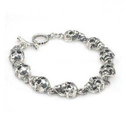 amigaz platte schedel ketting armband 7 5 0 748