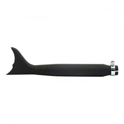 batwing fishtail universele uitlaat 22 lang zwart 0 4796