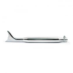 batwing fishtail universele uitlaatdemper 30 lang chroom 0 3020