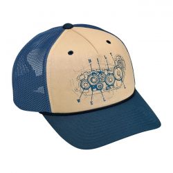 bittwell 4 cam snapback cap blauw beige 0 667