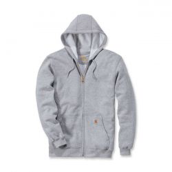 carhartt sweatshirt met rits capuchon grijs gemeleerd 0 6901