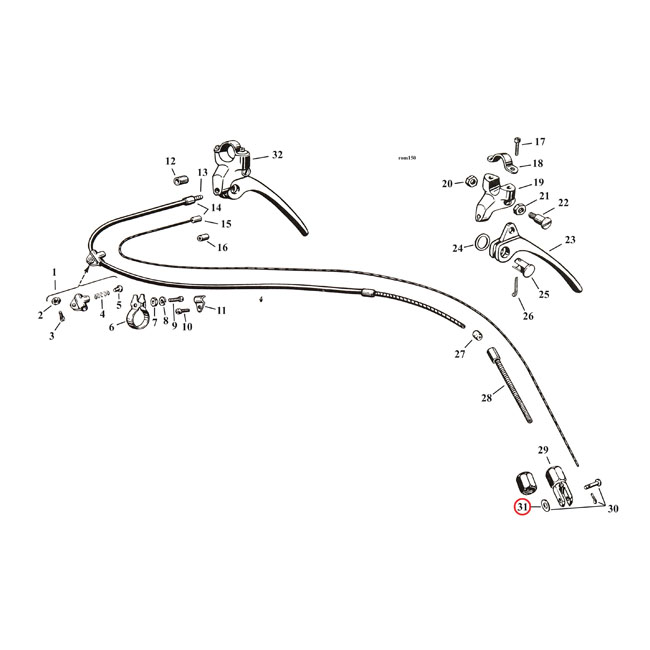 sluitring gaffelpen 0 284079