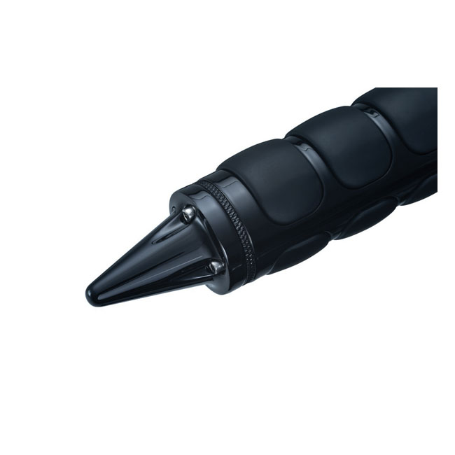 kuryakyn stiletto grip eindkappen glanzend zwart 0 286465