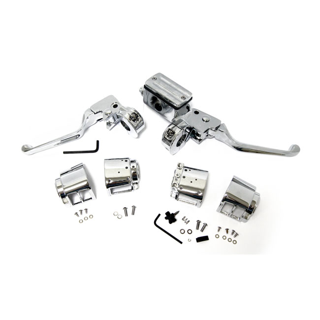 chrome h bar control kit 5 8 inch boring 0 035009