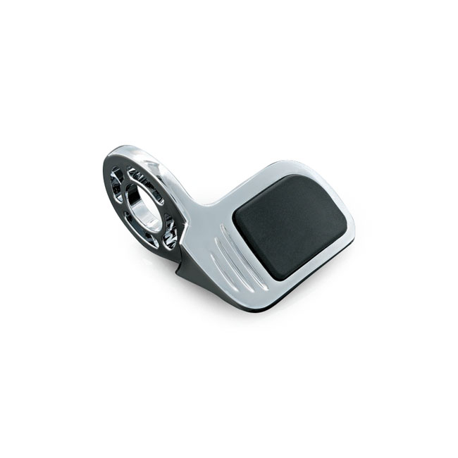 kuryakyn iso contoured throttle boss left chrome 0 029145