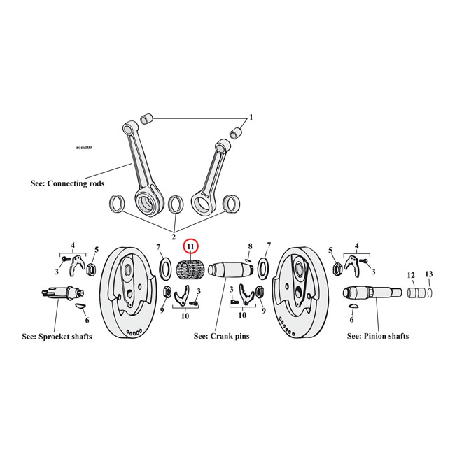 drijfstang roller retainer kit std 0 580815