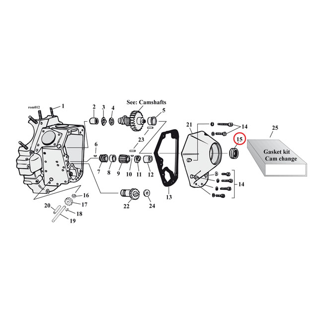 cometic seal nokkenas dubbele lip 0 582165