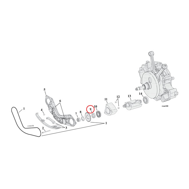 spacer balancer tandwiel 210 inch 0 842189