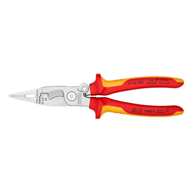 knipex elektrische installatietang 200mm vde 0 249185