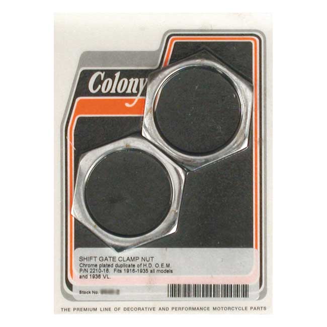 kolonie shifter gate clamp nuts chrome 0 379989