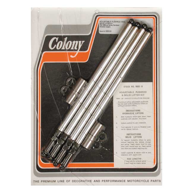 kolonie aluminium adj pushrod solid conversion kit evo bt 0 053989