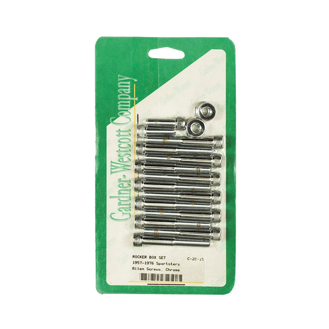 gw sportster rocker box bolt kit allenhead chrome 0 573105