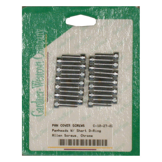 gw panhead rocker cover screw kit chrome allen short 0 058715