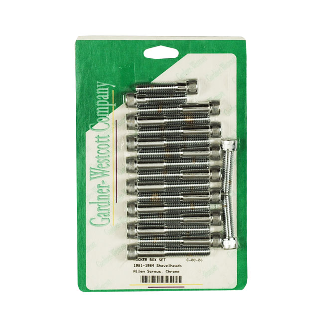 gw shovel rocker box bolt kit allen chroom 0 800729