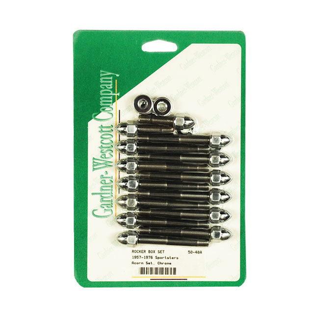 gw sportster rocker box bolt kit acorn chrome 0 840729