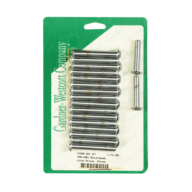 gw shovel rocker box bolt kit buttonhead chrome 0 514729