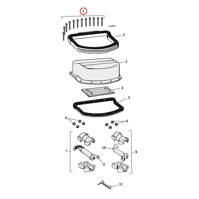gw panhead rocker cover screw kit stainless allen short 0 207729