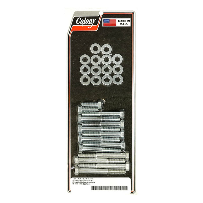 kolonie sportster rocker box bolt kit hex zink 0 307929