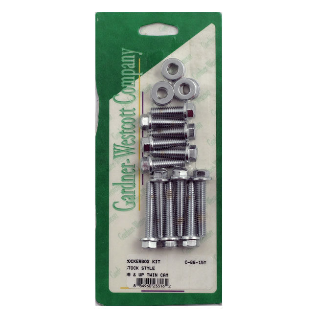 gw rocker box top bolt kit flens hex chrome 0 171779