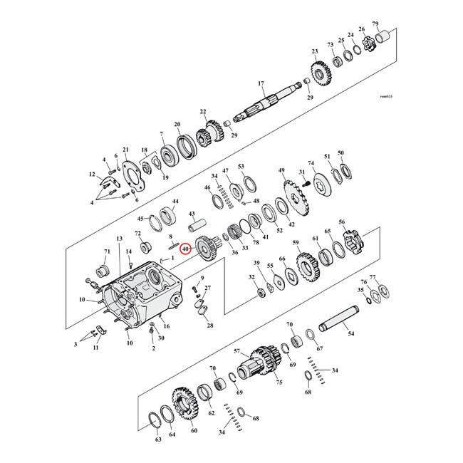 andrews maindrive gear 0 557305