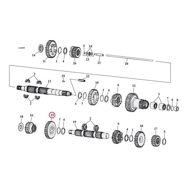 andrews 2 94 1st gear close ratio set 0 736305