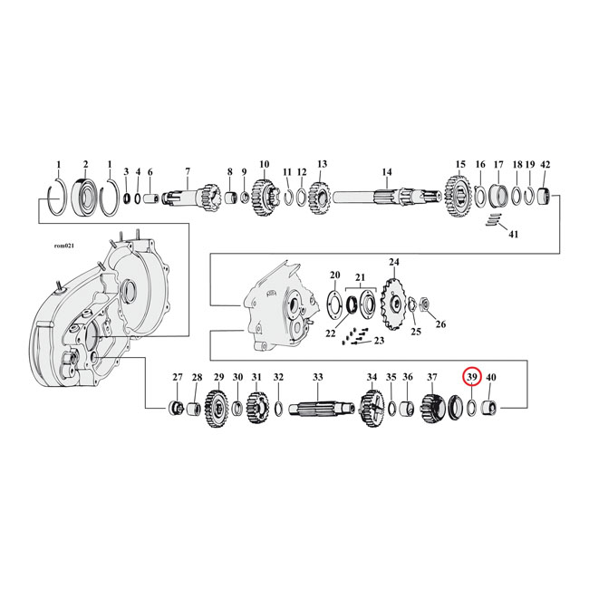 drukring c as 1e versnelling 020 inch 0 537405