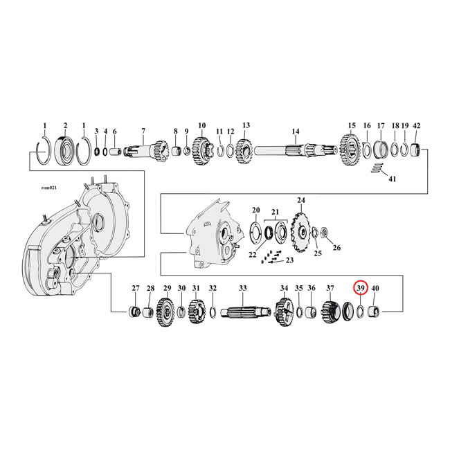 drukring c as 1e versnelling 025 inch 0 047405