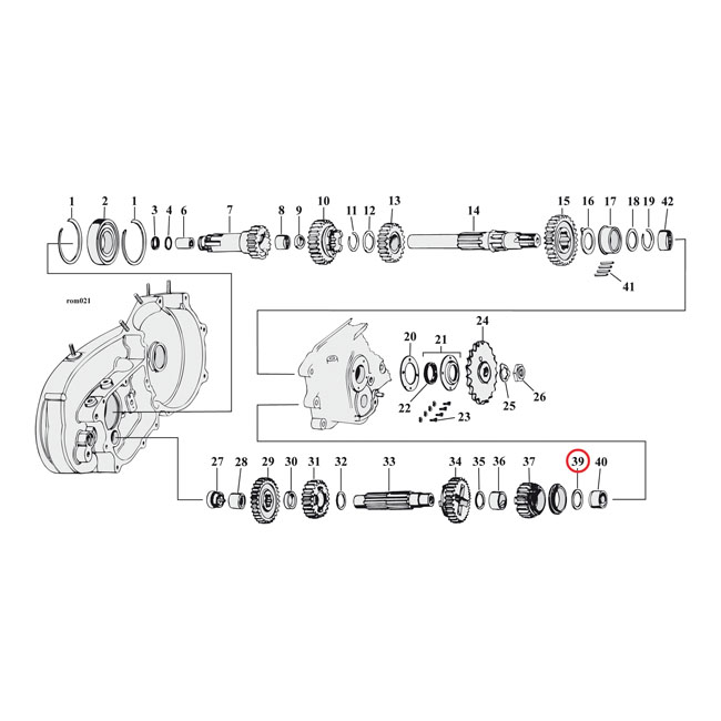 drukring c as 1e versnelling 045 inch 0 067405