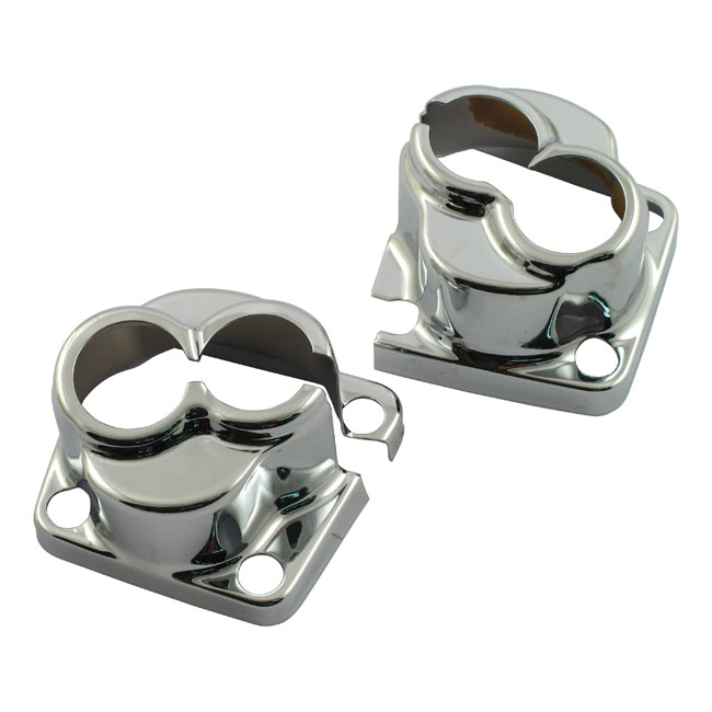evo big twin tappet block cover set chrome 0 584909