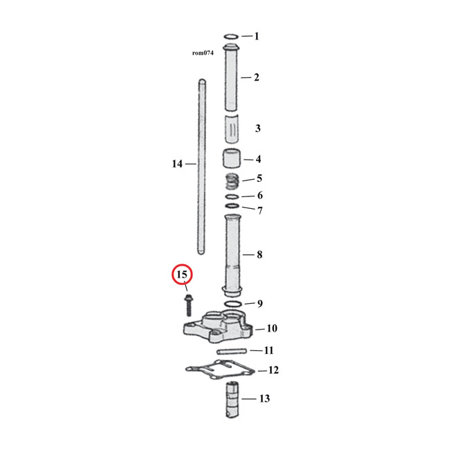 gw tappet block mount kit 12 punts chroom 0 615315