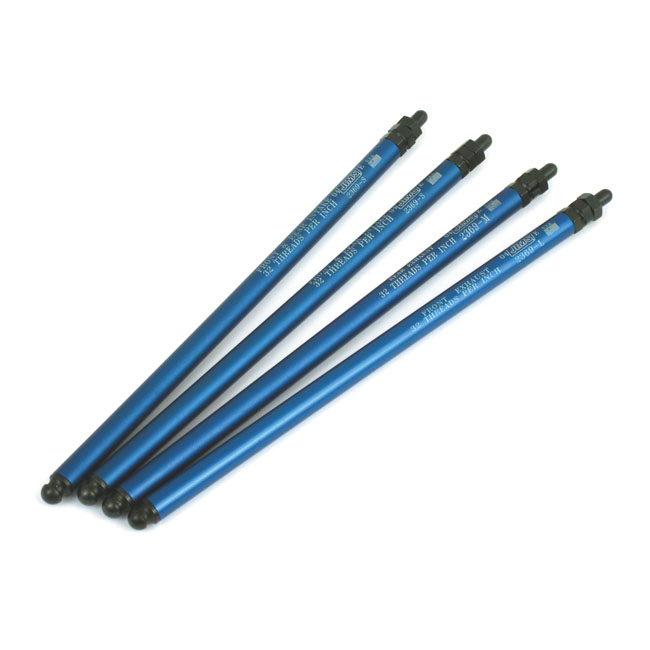 jims shovelhead slim jims aluminium adj pushrod set 0 150879