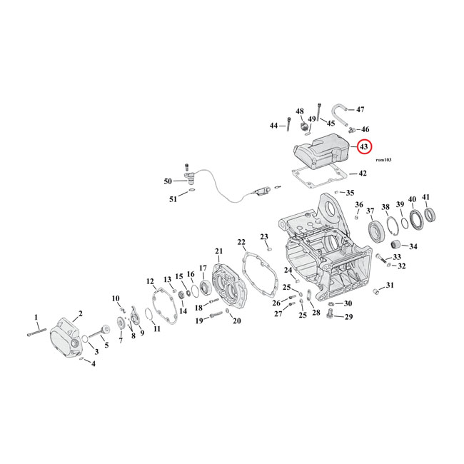 transmissie top cover 0 754129