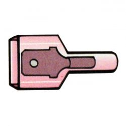 connectoren slide on terminal nylon crimp red 1 4 male 0 9870