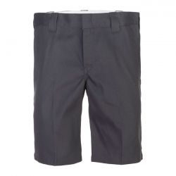 dickies slim straight work short antraciet grijs 0 9023