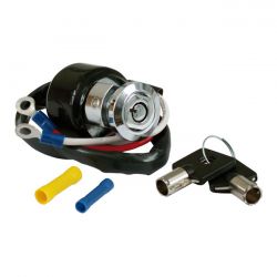 dyna stijl contactslot ronde sleutel 2 draads chroom 0 1131
