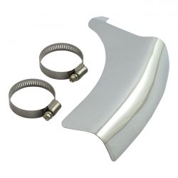 fl shovel vertical crossover heat shield chrome 0 2804