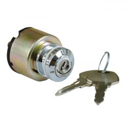 fx stijl contactslot dikke platte sleutel chroom 0 8708