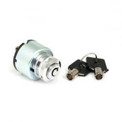 fx stijl contactslot dikke ronde sleutel chroom 0 8136