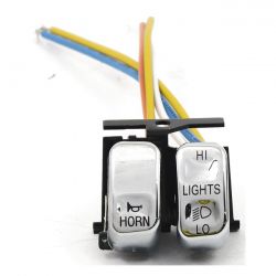 hi low claxon stuurschakelaar set chroom 0 2706