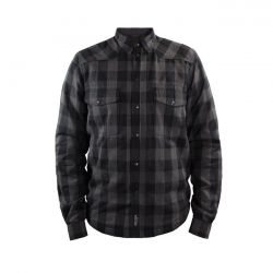 john doe motoshirt grey black checkered xtm 0 3017