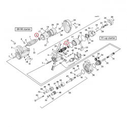 kogellager startmotor commutator buitenkant 0 9553