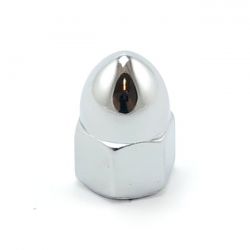 kolonie m6 x 1 0 acorn nuts oem style chrome 0 8918