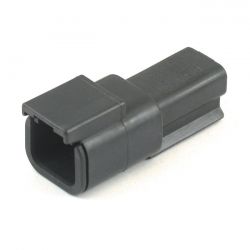 namz deutsch dtm connector zwart receptable 2 pins 0 2243