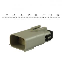 namz molex mx 150 stekker grijs ontvangbaar 12 polig 0 1727