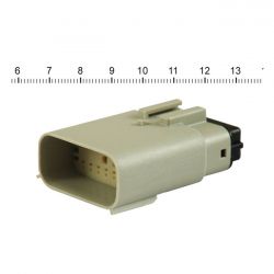 namz molex mx 150 stekker grijs ontvangbaar 16 polig 0 8197